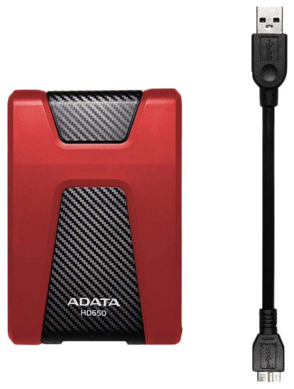 Внешний жесткий диск ADATA DashDrive Durable HD650 2ТБ (AHD650-2TU31-CRD)