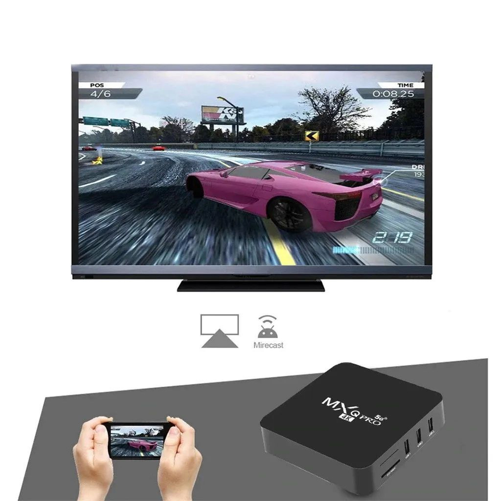 Smart-TV приставка MXQ Pro 4K 5G 4GB 64GB  (Черный)