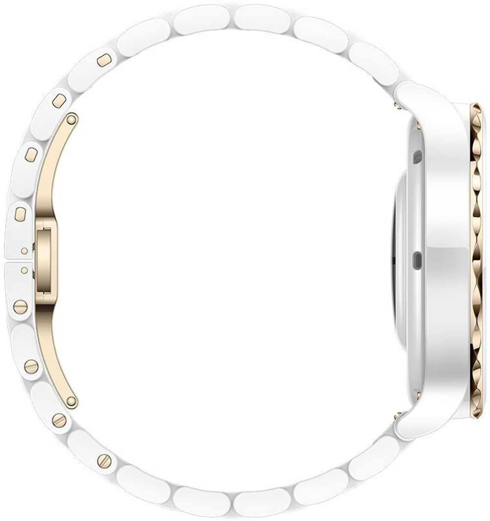 Смарт-часы Huawei Watch GT 3 Pro White Ceramic Strap, FRG-B19 белый/золотой