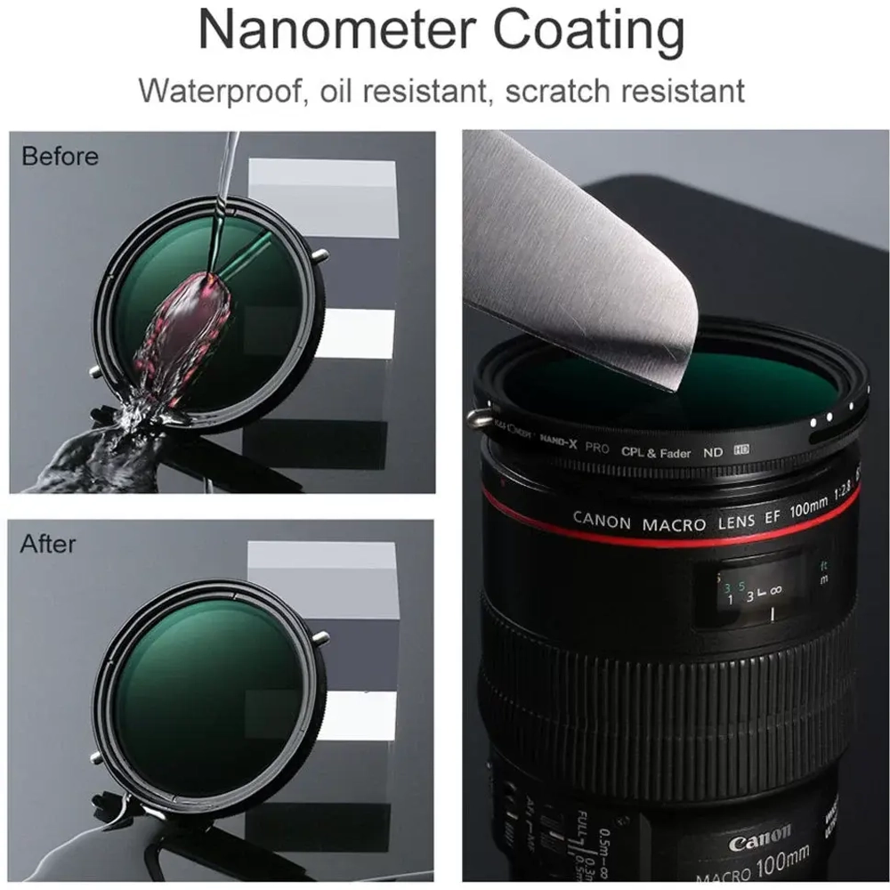 Светофильтр K&F Concept Nano X-Pro CPL ND2-32 72мм KF01.1086