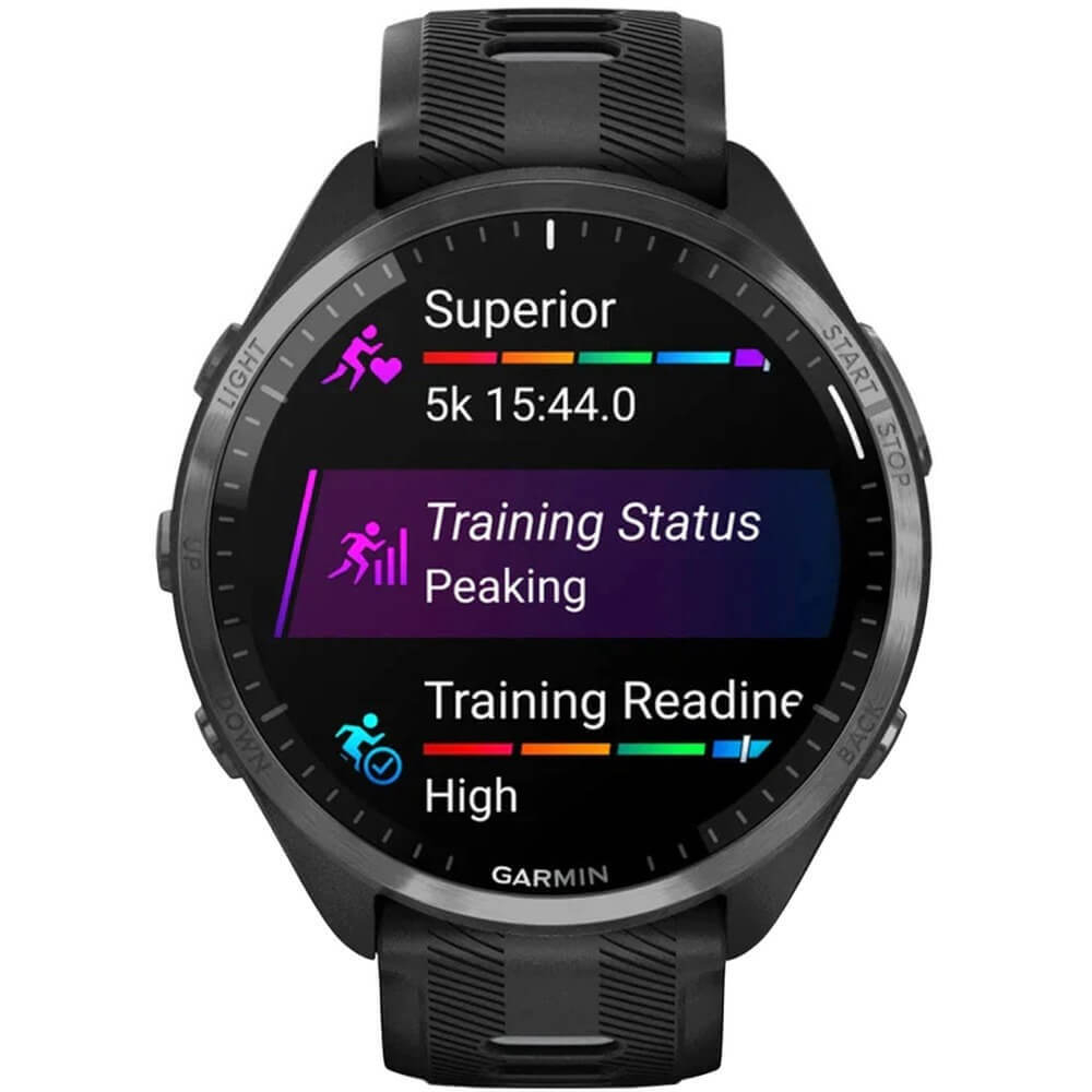 Смарт-часы Garmin Forerunner 965 DLC Titanium Bezel черный (010-02809-80)