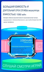 Детские смарт-часы Smart Baby Watch H1 4G розовый/розовый (50423271)