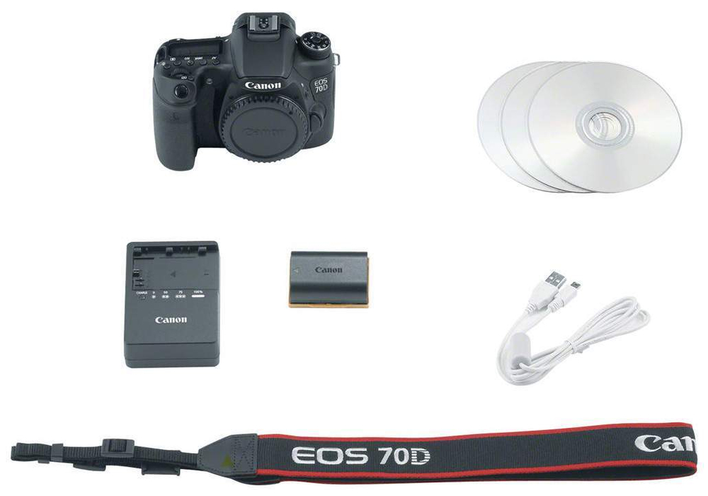 Фотоаппарат зеркальный Canon EOS 70D Body Black
