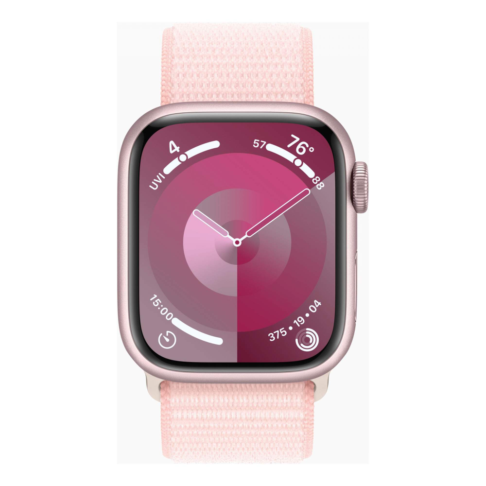 Смарт-часы Apple Watch Series 9 41 мм OLED Sport loop, размер 130-200 мм, розовые, 1990134