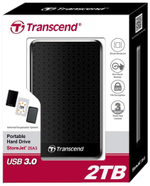 Внешний жесткий диск Transcend StoreJet 25A3 2ТБ (TS2TSJ25A3K)