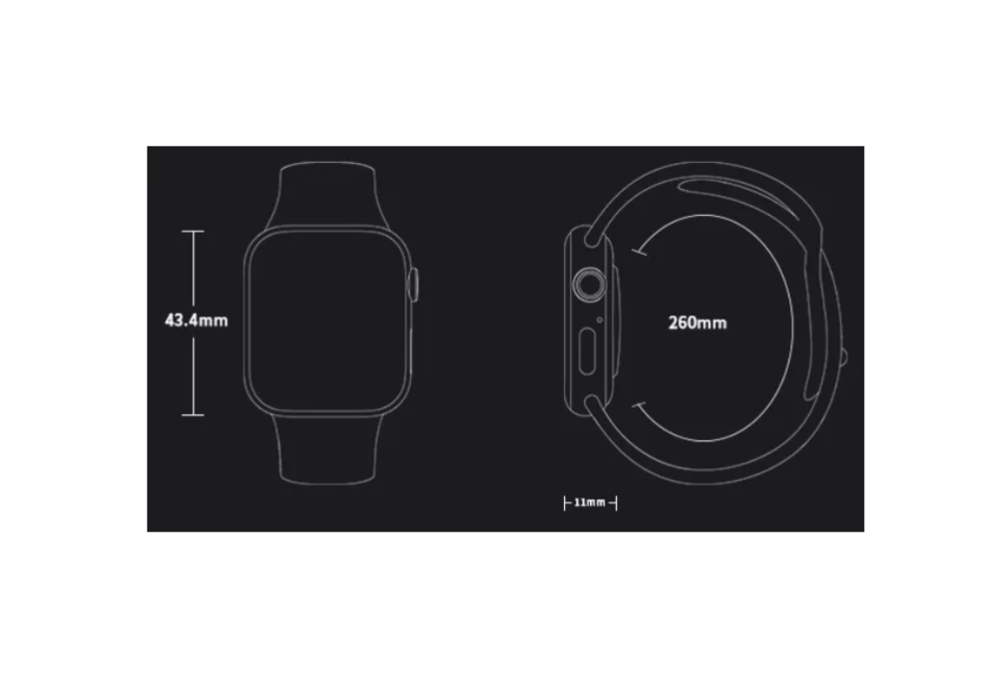 Смарт-часы HW56 Plus Smart watch HW56+ 44mm Black