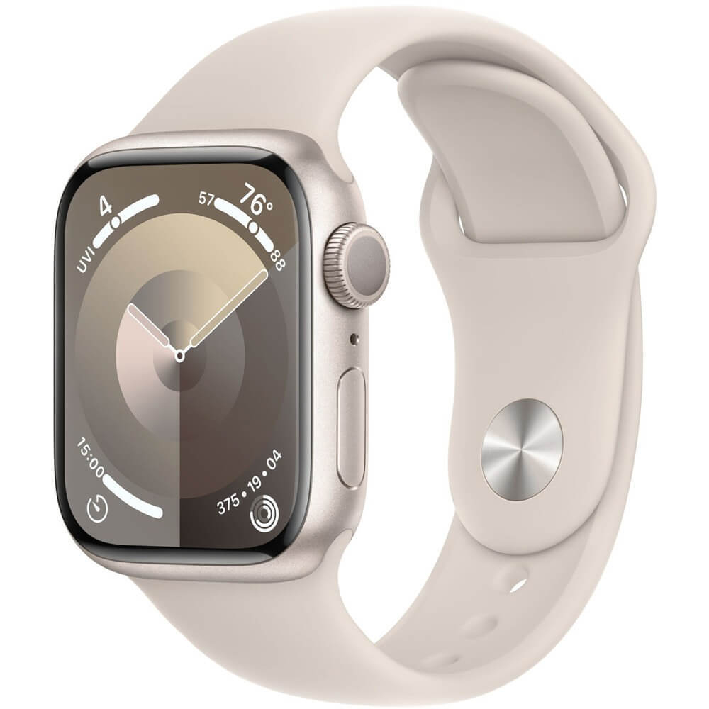 Смарт-часы Apple Watch Series 9 45 мм сияющая звезда M, L спортивный ремешок
