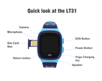 Детские умные смарт-часы Smart Baby Watch LT31E (Голубой)