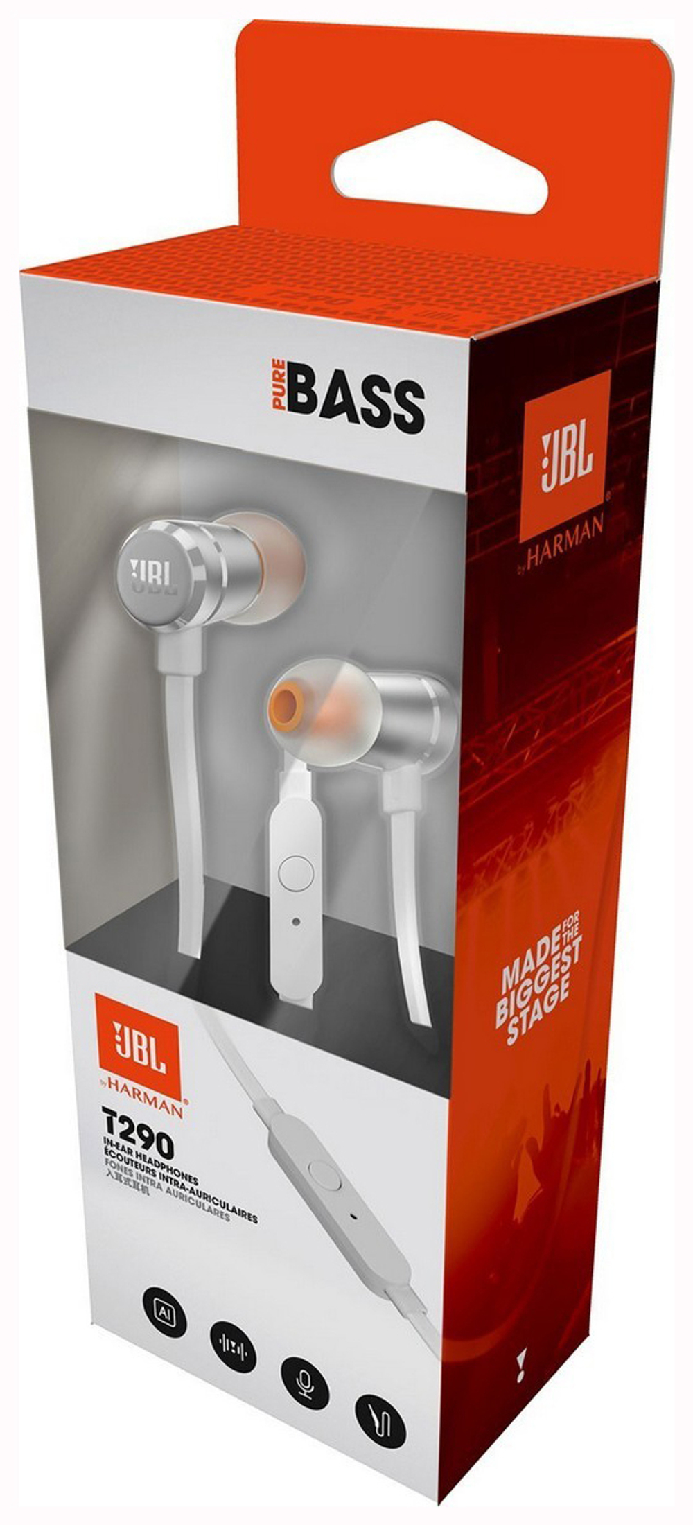 Наушники JBL T290 JBLT290CGD Gold