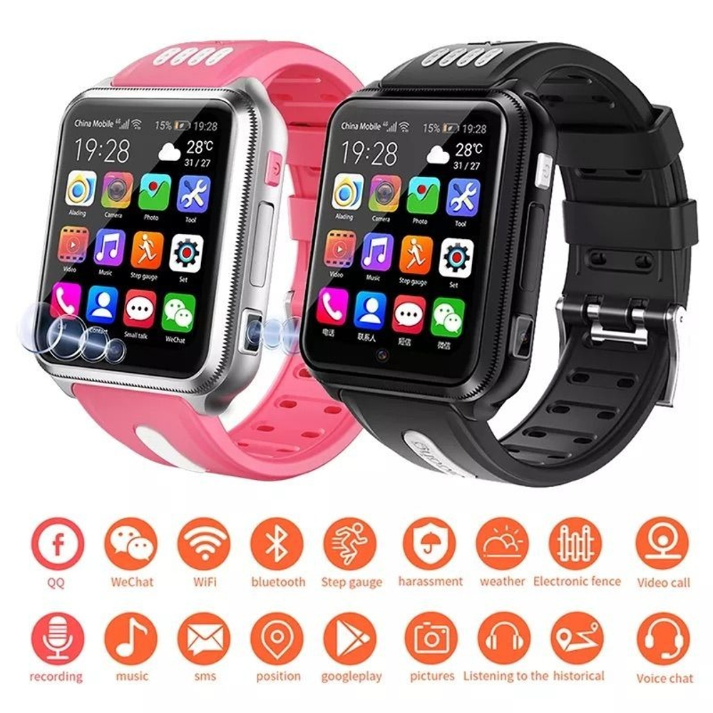 Детские смарт-часы Smart Baby Watch H1 PRO 4G, черный