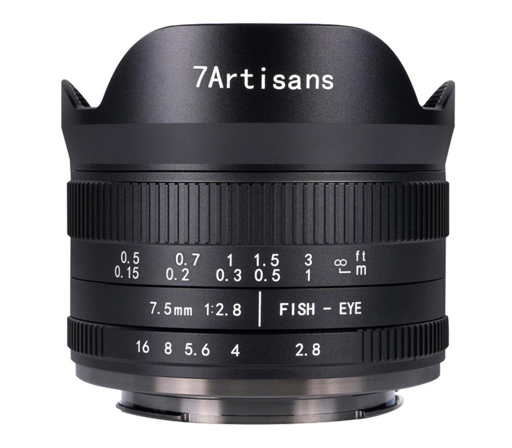 Объектив 7artisans 7.5mm f/2.8 II FishEye Canon RF (APS-C)