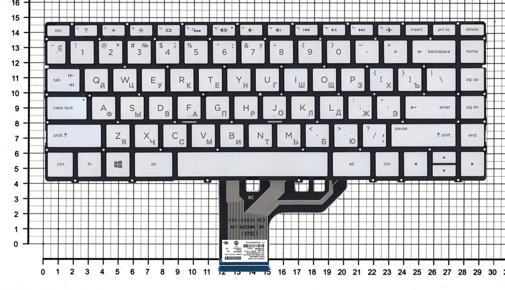 Клавиатура OEM для ноутбука HP Spectre x360 13t-W000, 13-W000, 13-AC000