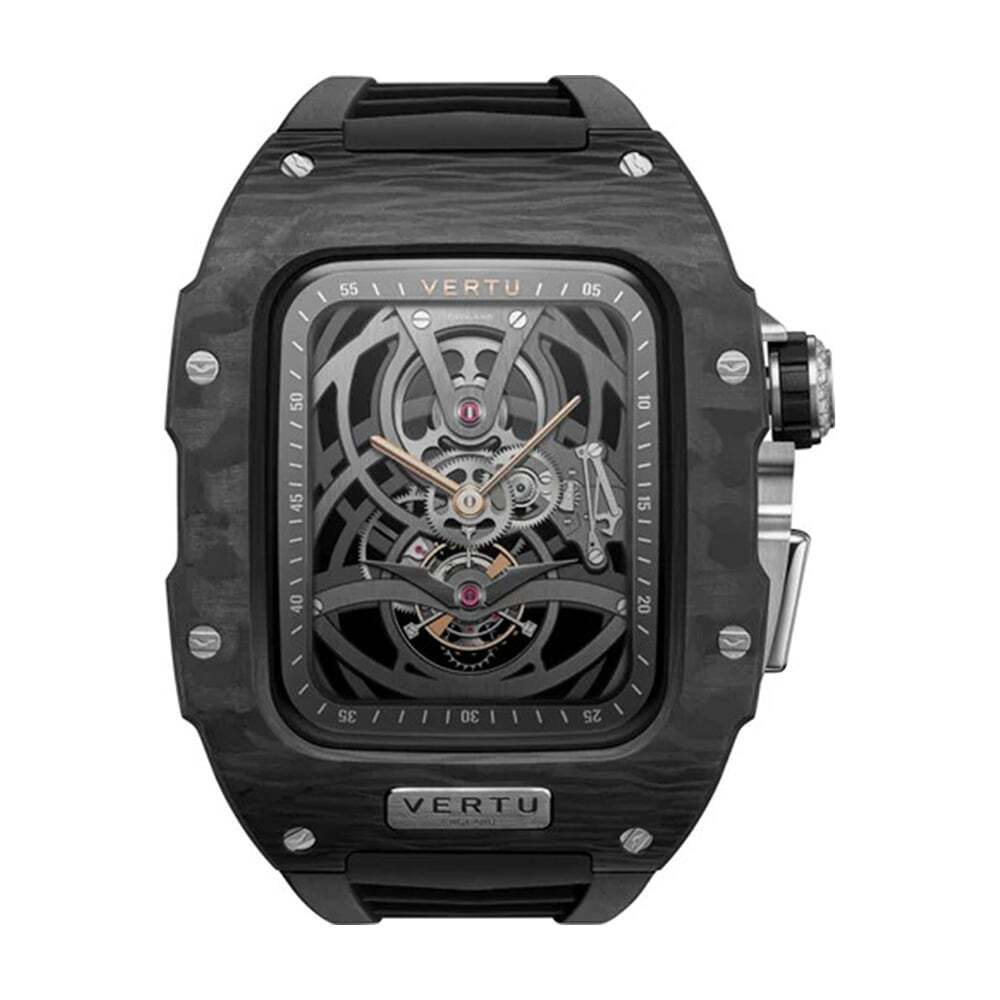 Умные часы Vertu MetaWatch H1 Black Diamond, 1,85&quot;, Bluetooth, черный/серебристый