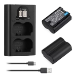 Аккумулятор Powerextra NP-W235, 2 шт + зарядное устройство FJ-W235USB-B