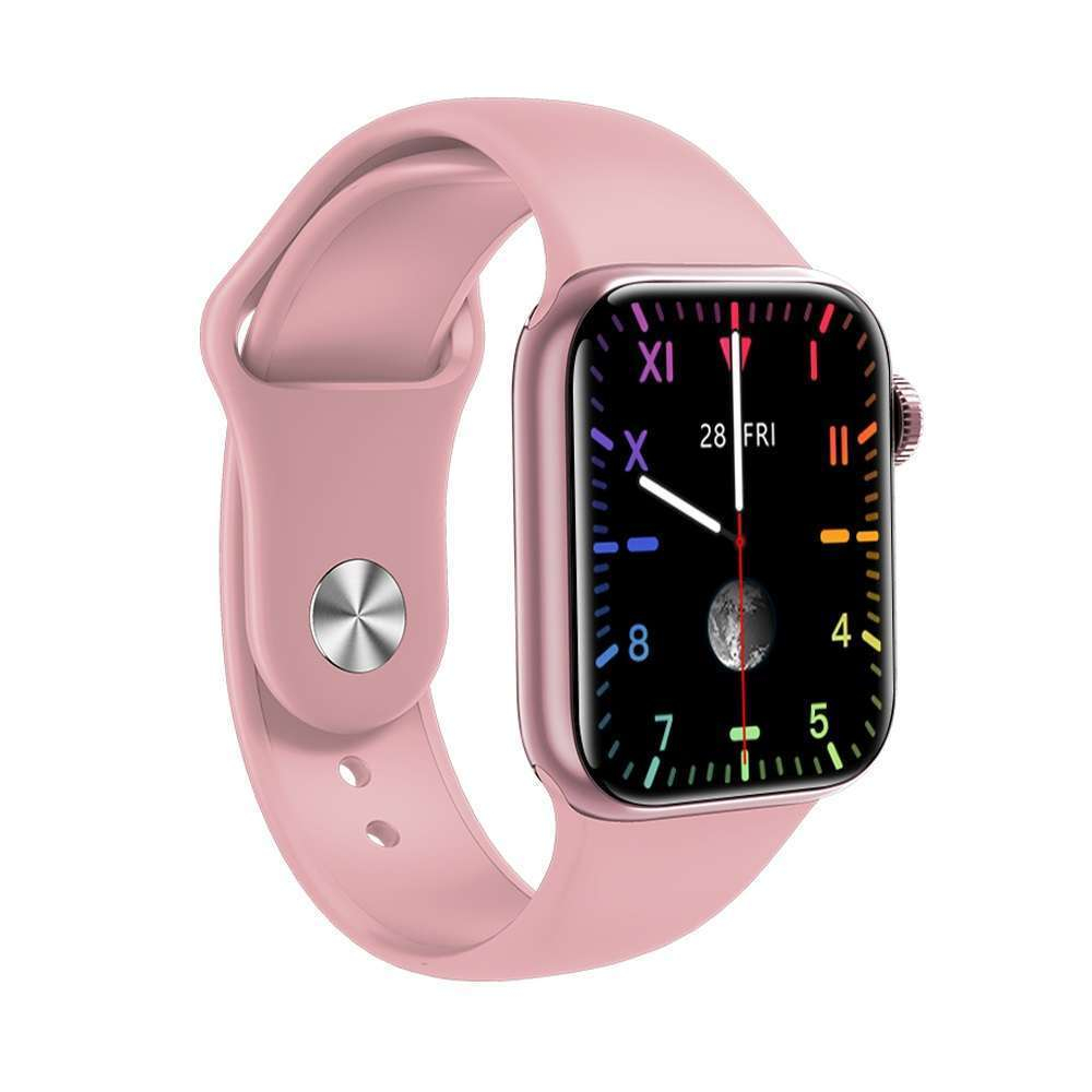 Смарт-часы Smart Watch MW17 Plus с Активным боковым колесиком и кнопкой (Розовые)