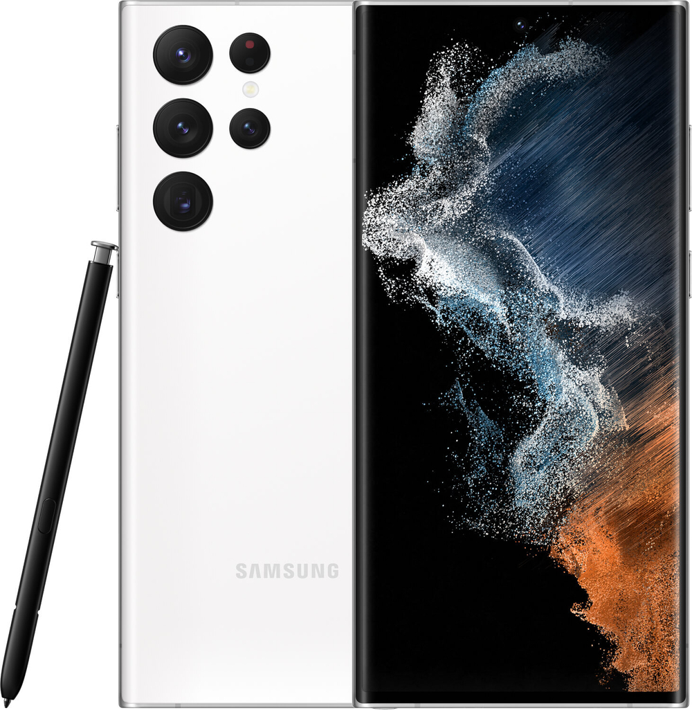 Смартфон Samsung Galaxy S22 Ultra 12/512GB, белый