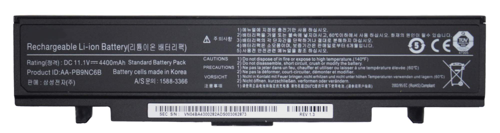 Аккумулятор AA-PB9NC6B для Samsung AA-PB9NS6B / R540, RC530, NP300E5A (48Wh, 11.1V)
