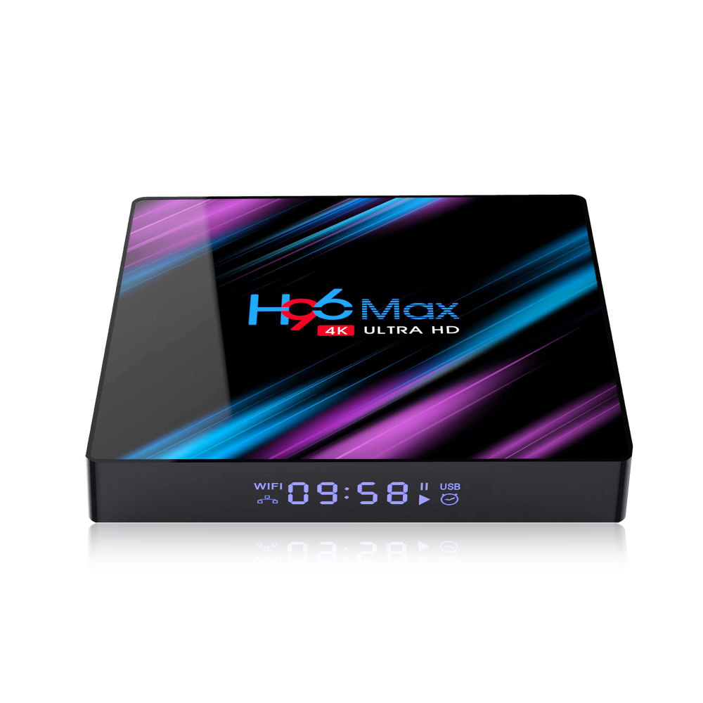 Смарт ТВ приставка DGMedia H96 Max, Андроид медиаплеер 4/64 Gb, RK3318
