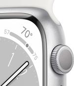 Умные часы Apple Watch Series 8 GPS 41mm Silver Aluminum Case/White Sport Band