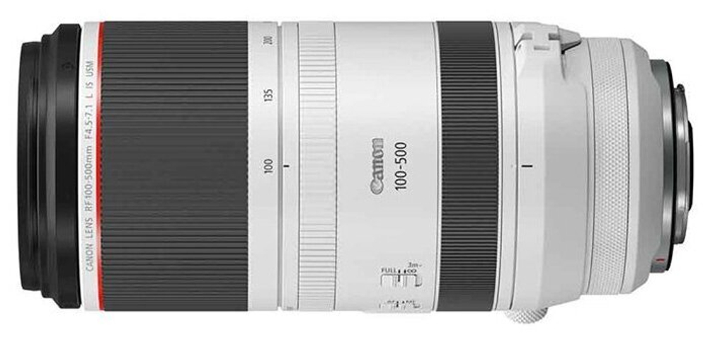 Объектив Canon RF 100-500mm f/4.5-7.1 L IS USM белый