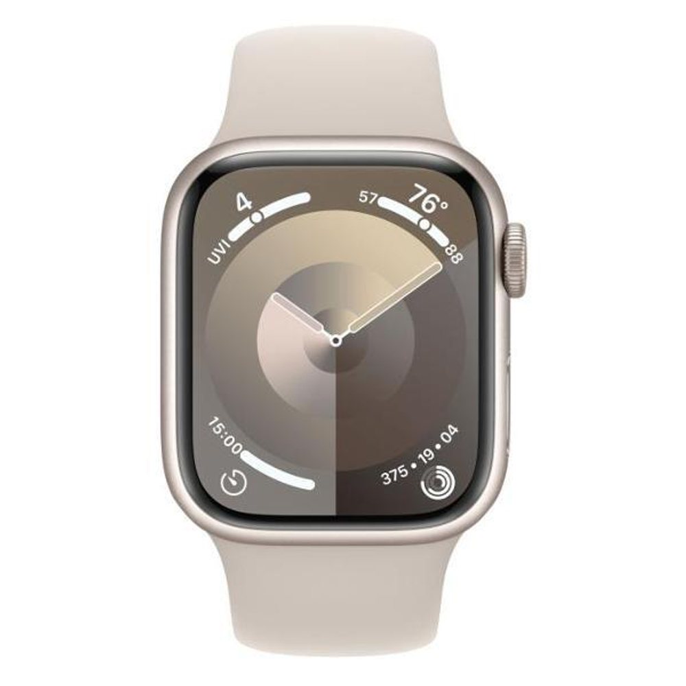 Смарт-часы Apple Watch S9 GPS 45mm Starlight Aluminium Case with Starlight Sport Band M/L
