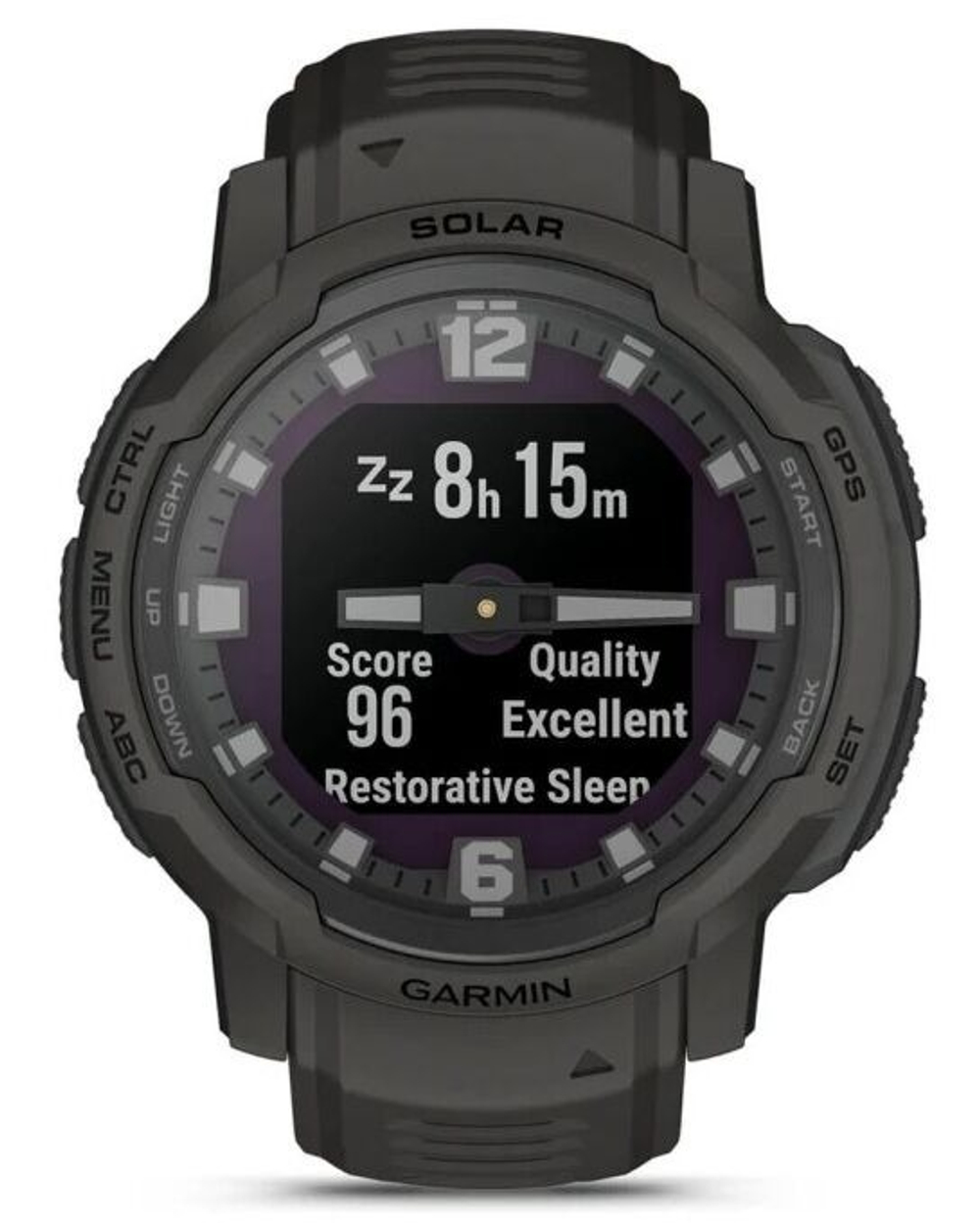 Наручные часы мужские GARMIN Instinct Crossover Solar черные