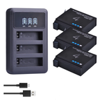 Комплект BATMAX AHDBT-401 зарядное устройство и три аккумулятора (1680 mAh) для экшн-камер