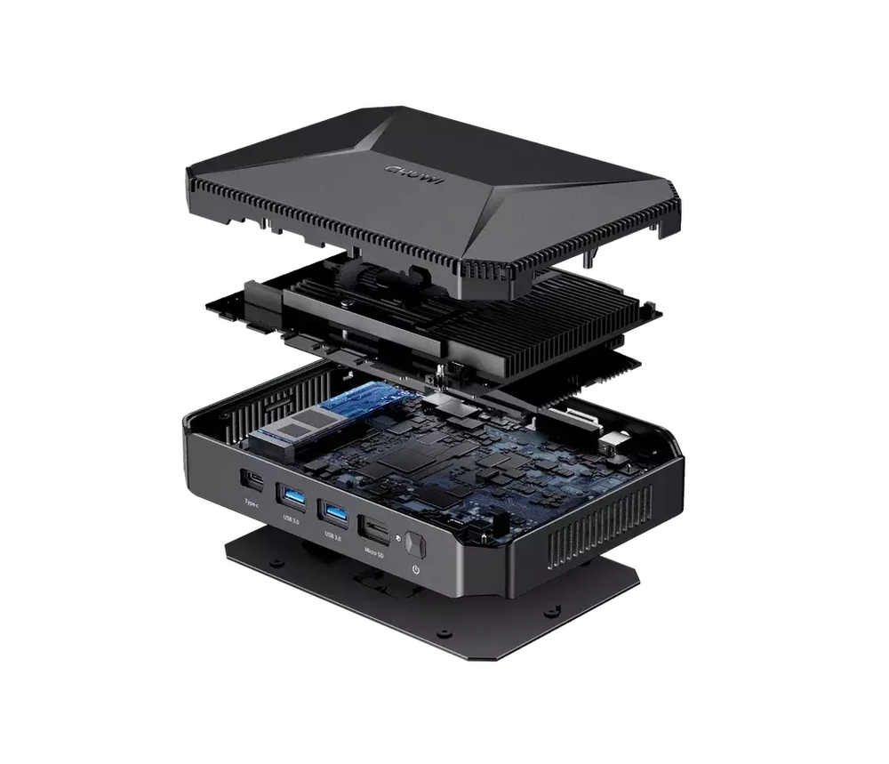 Мини ПК Chuwi HeroBox 8/256 ГБ Intel N100 черный (174600)