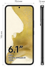 Смартфон Samsung Galaxy S22 8/256GB Phantom Black (SM-S901EZKGMEA) Global