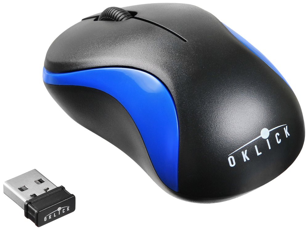 Беспроводная мышь OKLICK 605SW Blue/Black