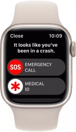 Смарт-часы Apple Watch Series 8 45 мм сияющая звезда M-L спортивный ремешок