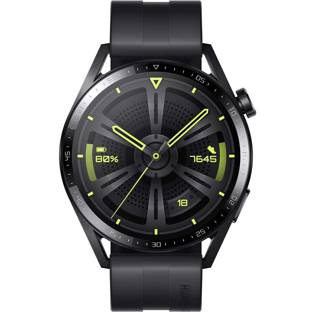 Смарт-часы Huawei watch GT 3 JPT-B29 Black SS/Black Fluoroelastomer (55028464)
