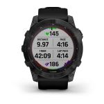 Часы Garmin Fenix 7X Solar титановый серый с черным ремешком