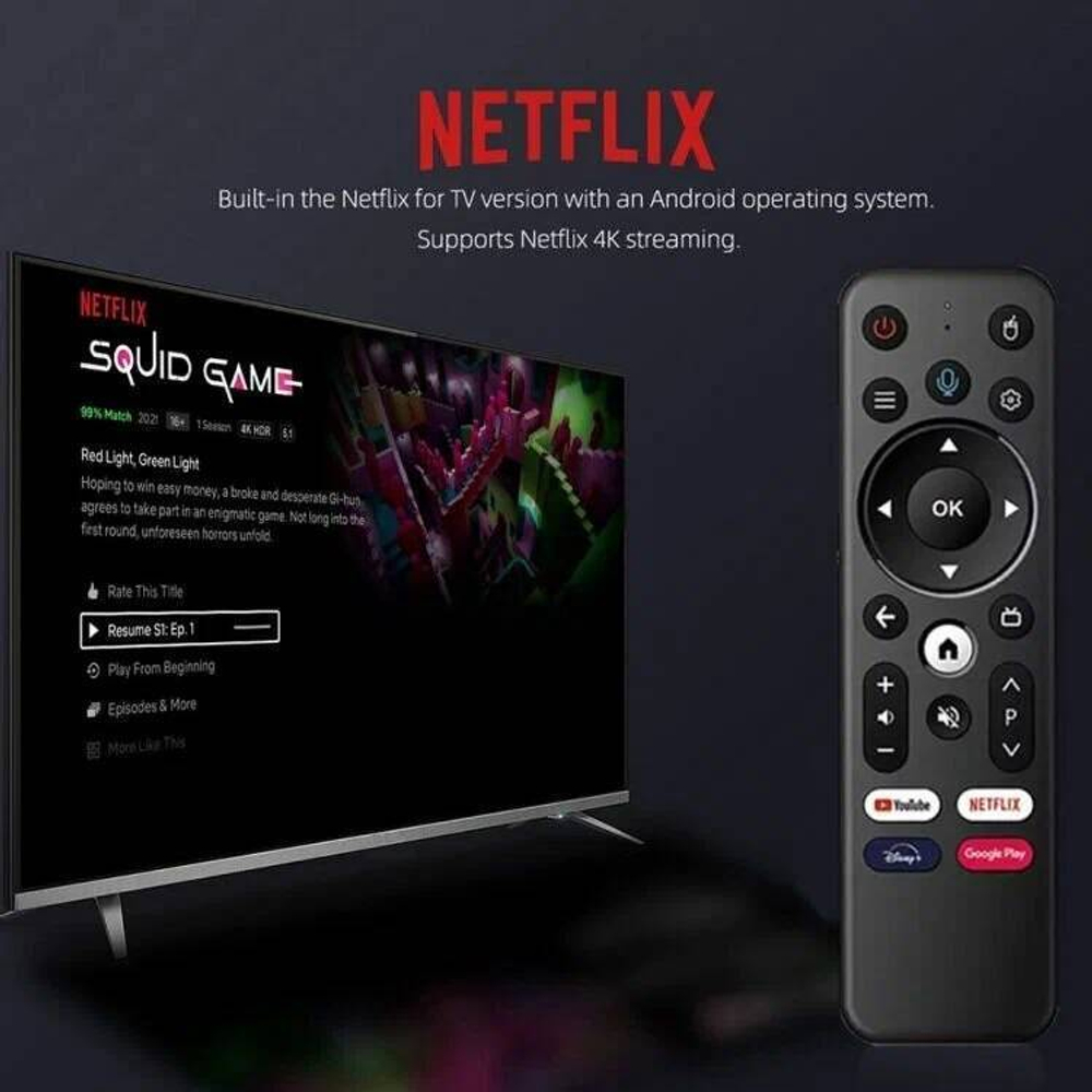 Смарт-приставка Q3 4K TV Stik 2/8Gb черная