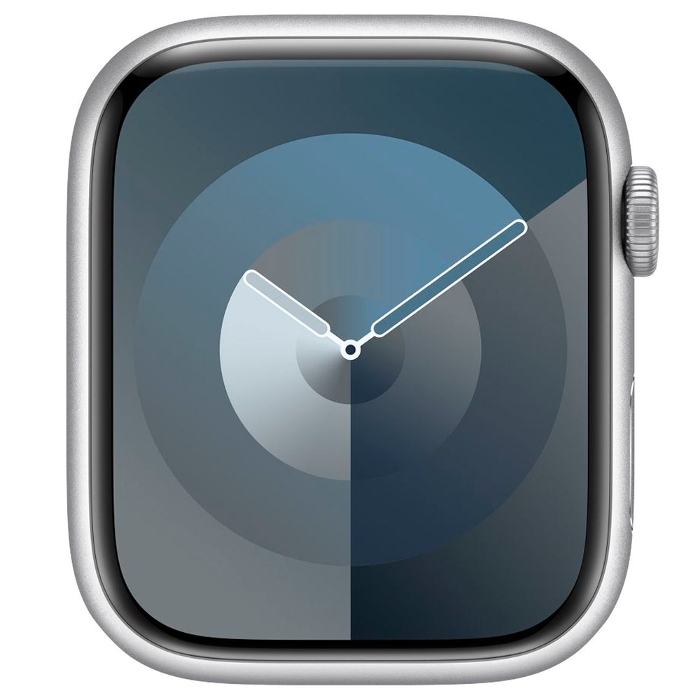 Смарт-часы Apple Watch S9 GPS 45mm Silver Aluminium Case with Storm Blue Sport Band M/L