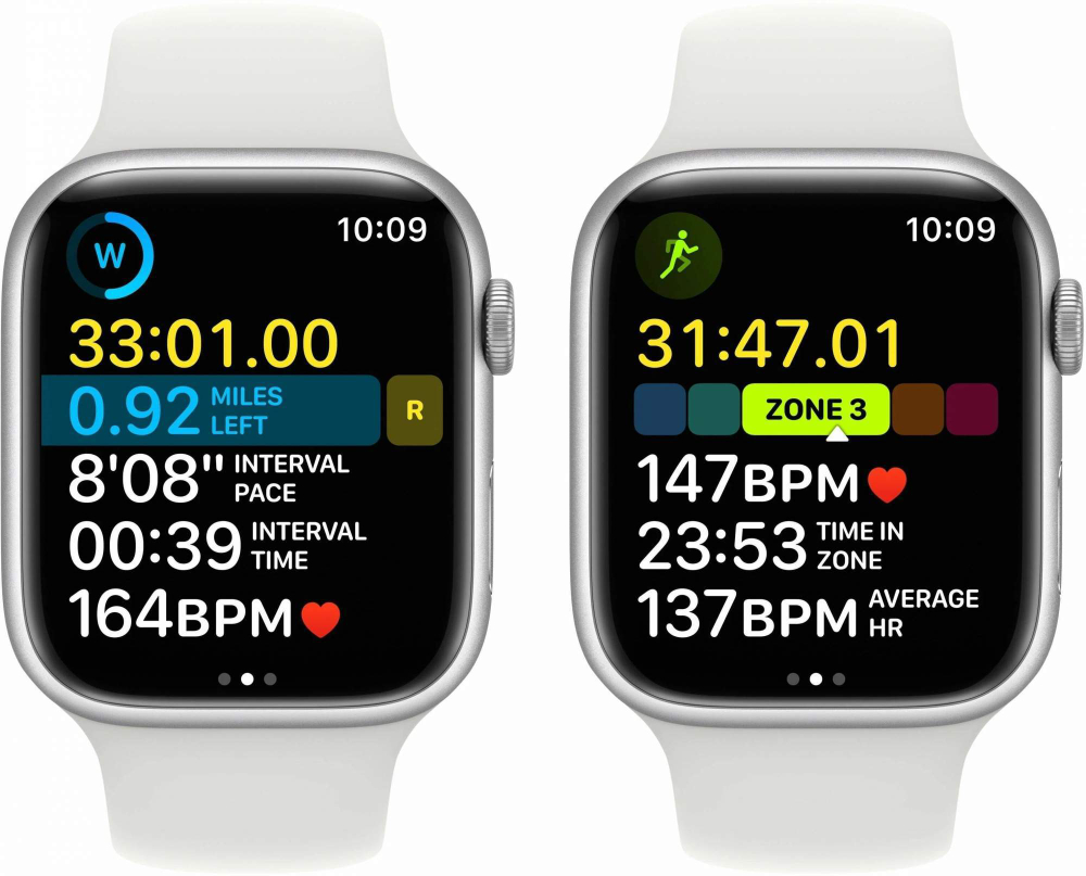 Часы Apple Watch Series 8 GPS 45mm Silver Aluminium Case with White Sport Band - Regular S