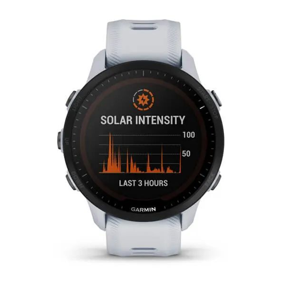 Умные часы GARMIN FORERUNNER 955 Solar белые (010-02638-21)