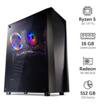 Компьютер игровой AZ-0110 (AMD Ryzen5 1600 6x3.2GHz, 16Gb DDR4, 512Gb SSD, RX580, Wi-Fi)