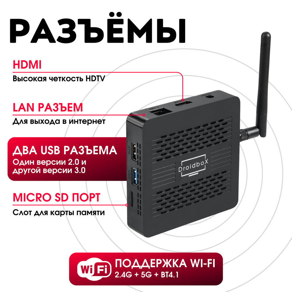 Смарт-приставка Droidbox DX3 4/32Gb на Android TV 11 (на базе TOX3)