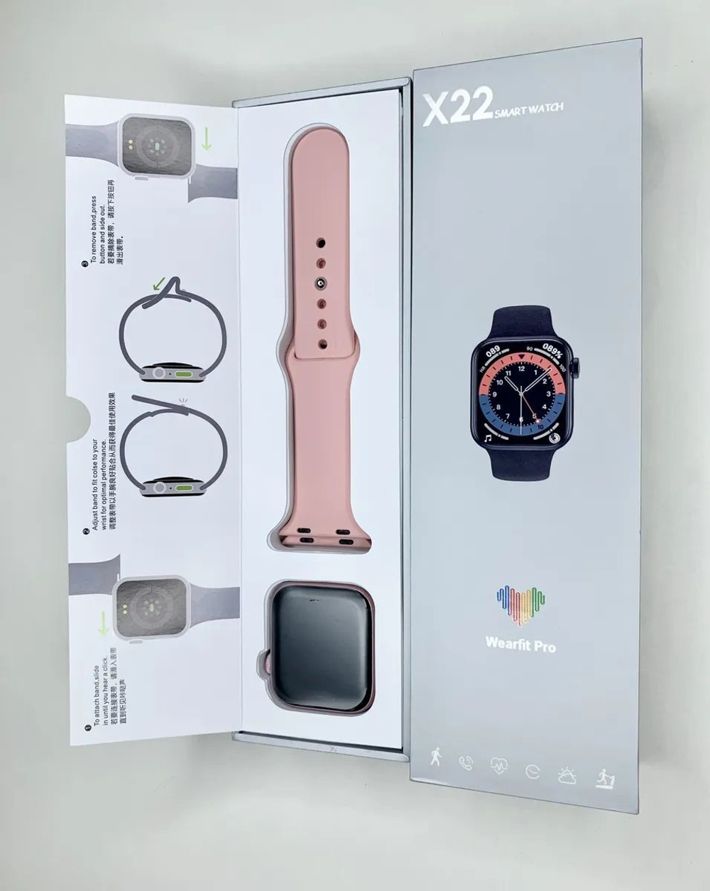 Умные часы Smart Watch X22 Pink