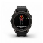 Умные часы Garmin Fenix 7S Pro Sapphire Solar Edition 42мм, 1.2&quot;, Wi-Fi, темно-серый