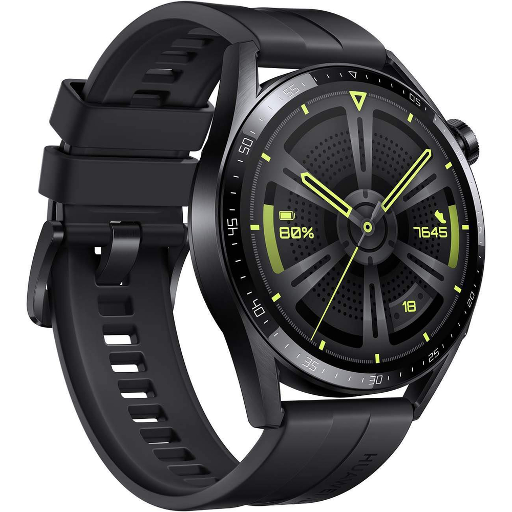 Смарт-часы Huawei watch GT 3 JPT-B29 Black SS/Black Fluoroelastomer (55028464)