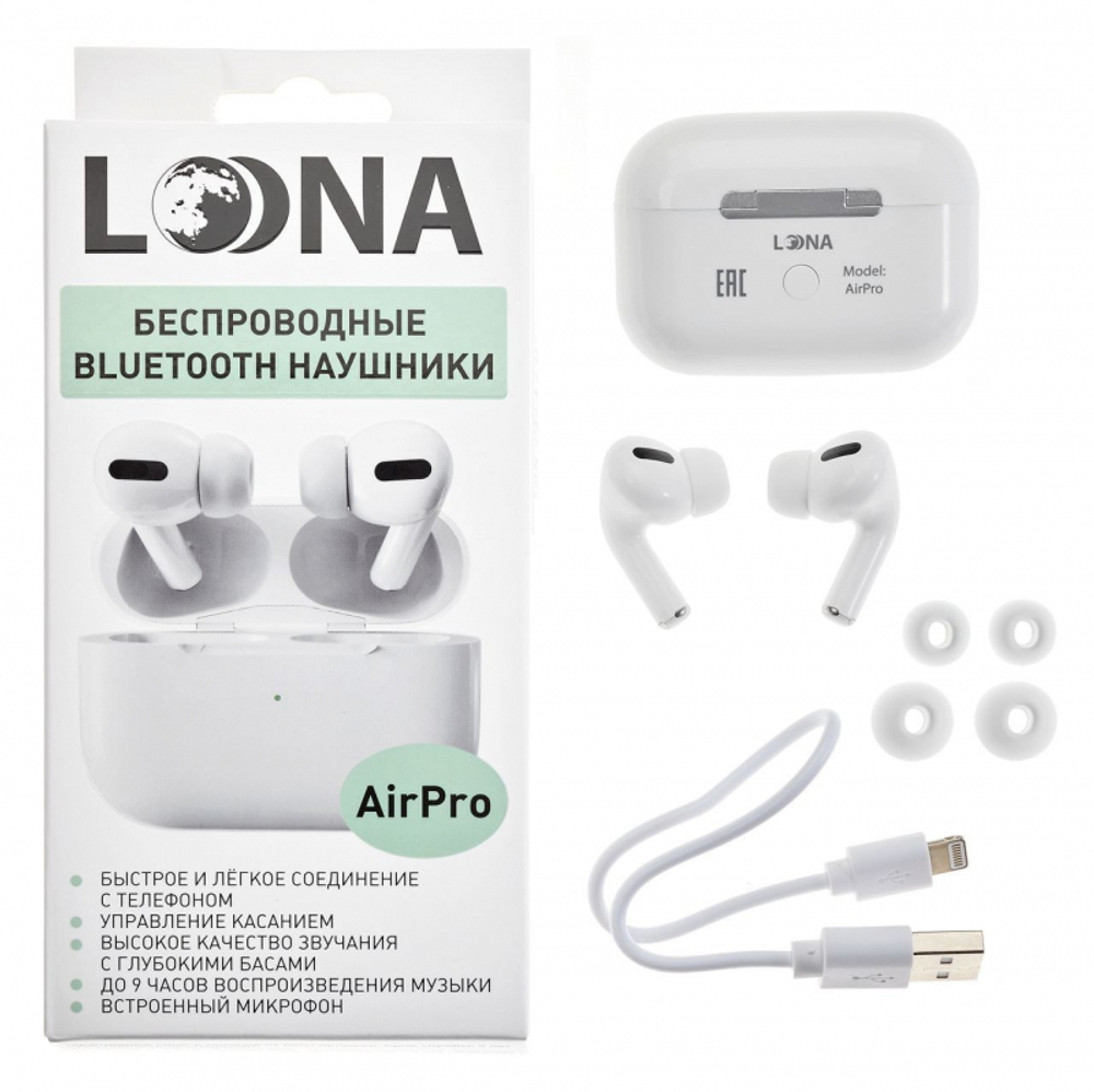 Беспроводные наушники VCOM Air Pro White