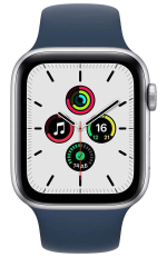 Смарт-часы Apple Watch SE 2021 40mm Silver with Abyss Blue Sport Band (mkny3/a)