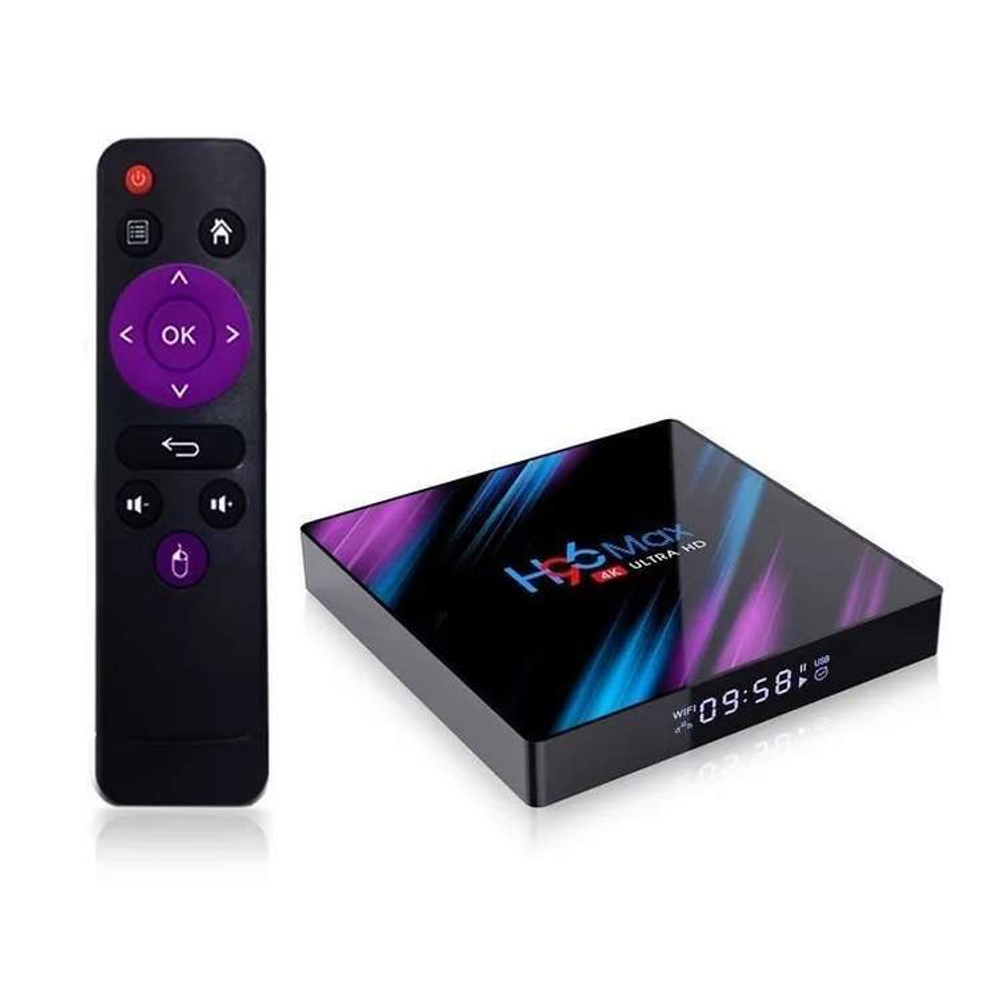 Смарт ТВ приставка DGMedia H96 Max, Андроид медиаплеер 4/64 Gb, RK3318
