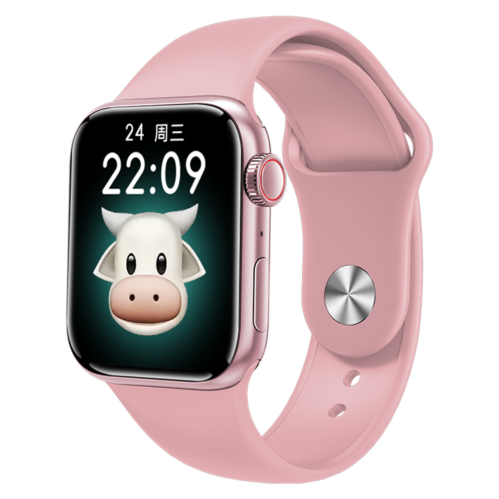 Смарт-часы Smart Watch M16 Plus экран 1,75 дюйма,Водонепроницаемые (Розовые)
