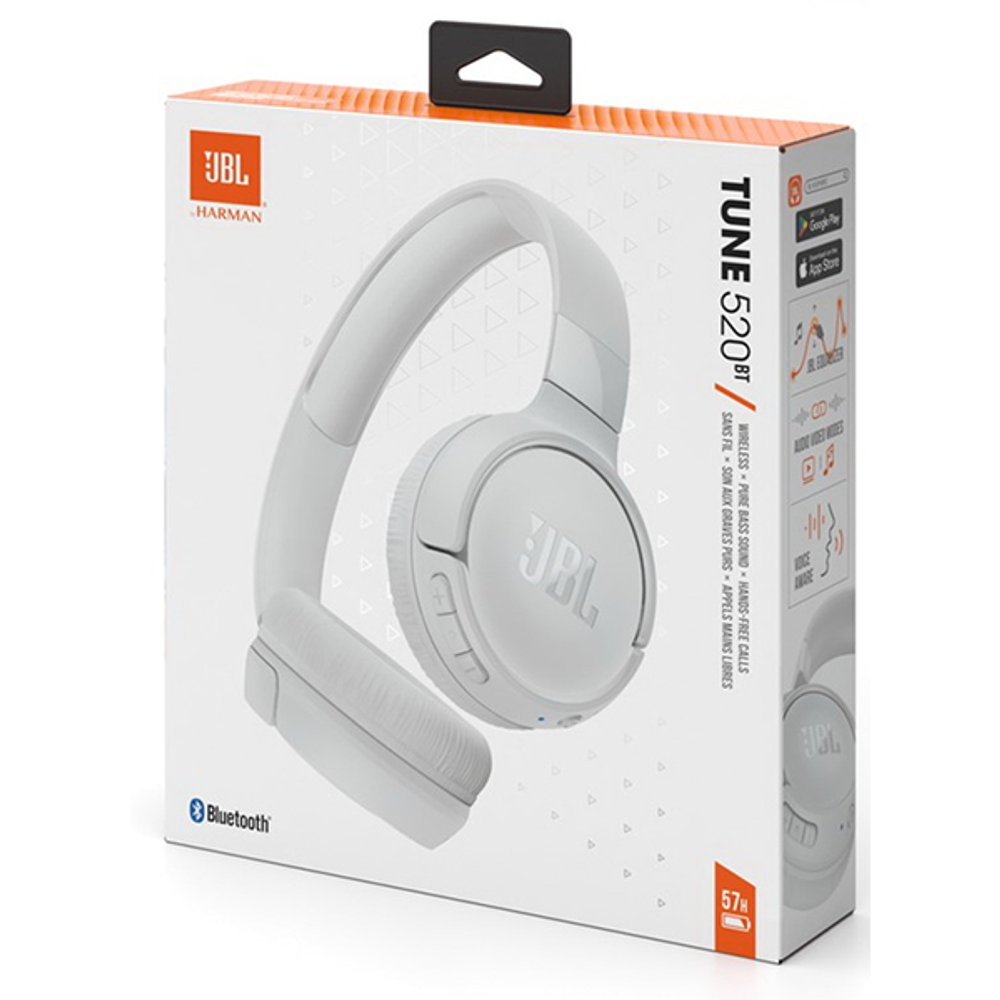 Беспроводные наушники JBL Tune 520BT White (JBLT520BTWHTUEU)
