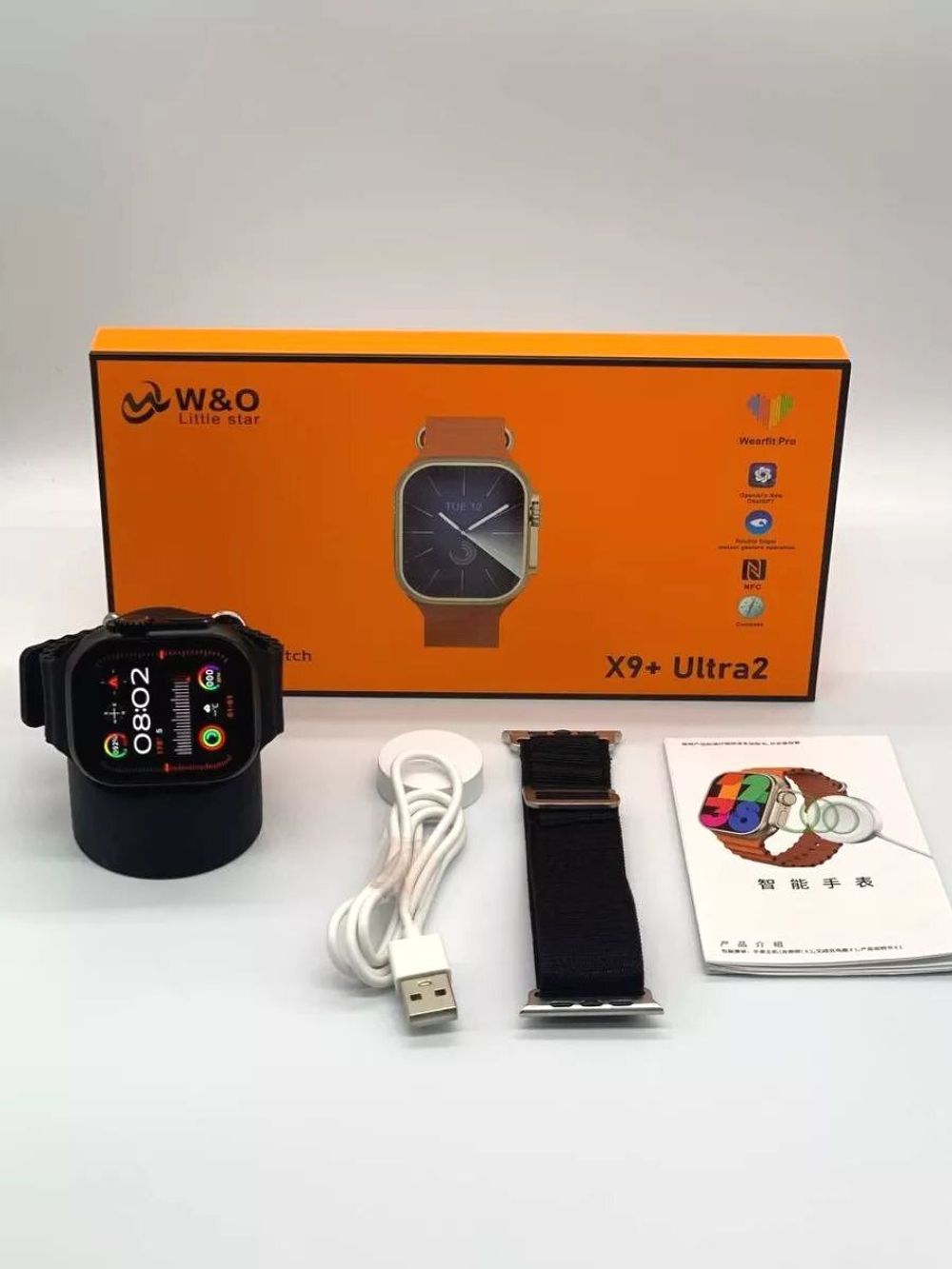 Смарт-часы W&O X9 Ultra2 черный