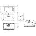 Вытяжка встраиваемая Gorenje BHI611ES серебристый