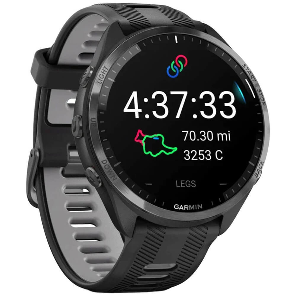 Смарт-часы Garmin Forerunner 965 DLC Titanium Bezel черный (010-02809-80)